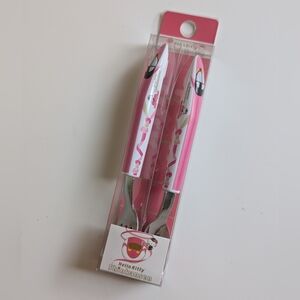 Hello Kitty x Shinkansen Pink Fork & Spoon Set NWT